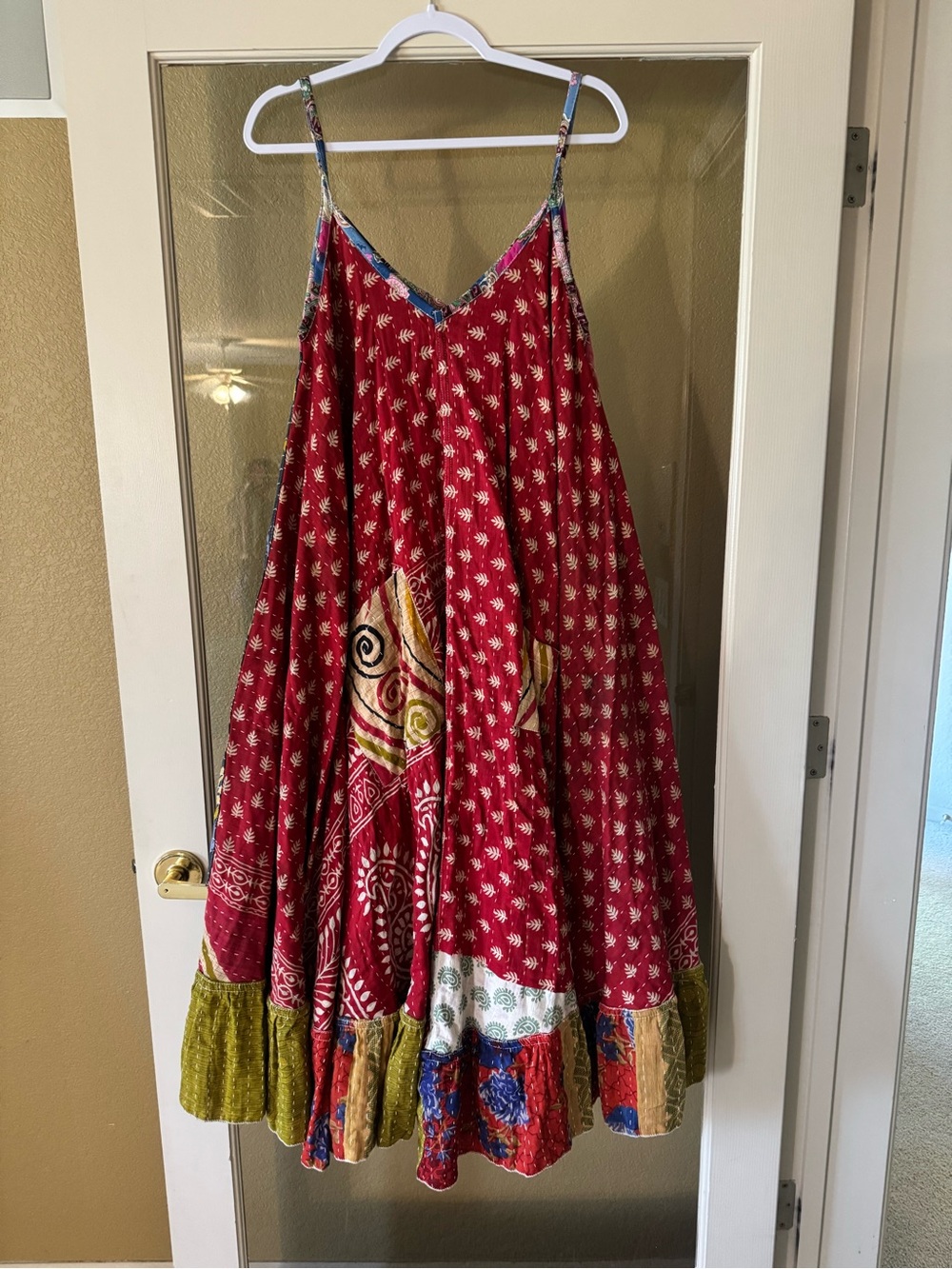 Kantha women's dress with pockets in both sides fits a size small to X-Large - Picture 9 of 9